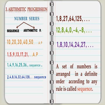 Arithmetic progression | PPT