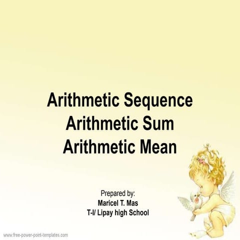 Arithmetic sequence | PPT