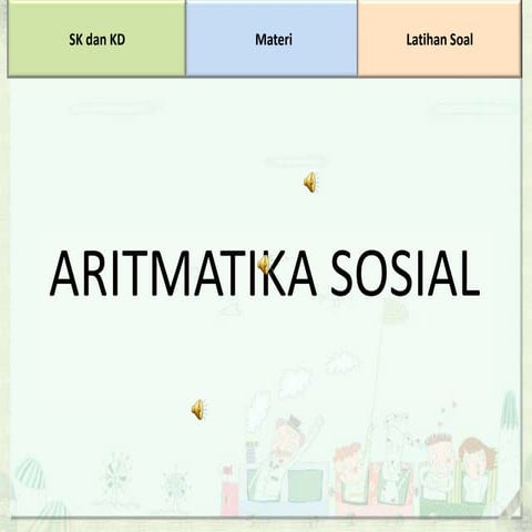 Aritmatika sosial SMP kelas VII semester I