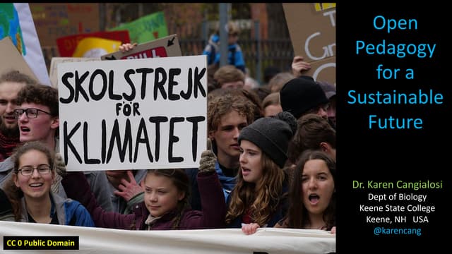 Open Pedagogy for a Sustainable Future