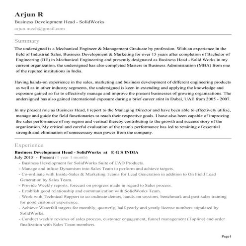 Arjun R | PDF