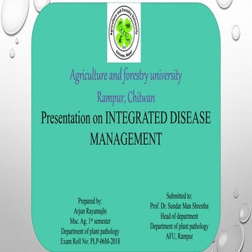 integrated disease management