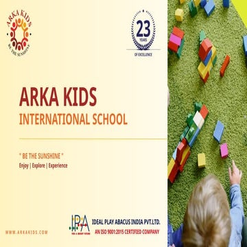 Arka Kids offers the best preschool, nursery, and montessori programs ...