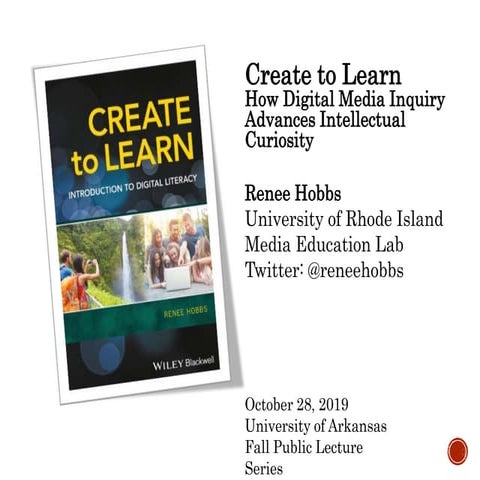 Create to Learn: How Digital Media Inquiry Advances Intellectual Curiosity