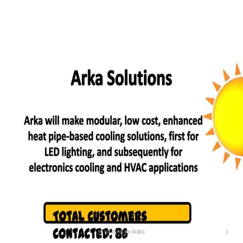 Arka solutions final presentation