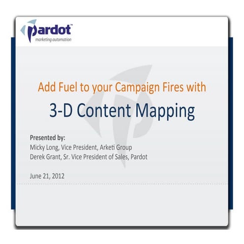 Add Fuel to Your Campaign Fires with 3-D Content Mapping