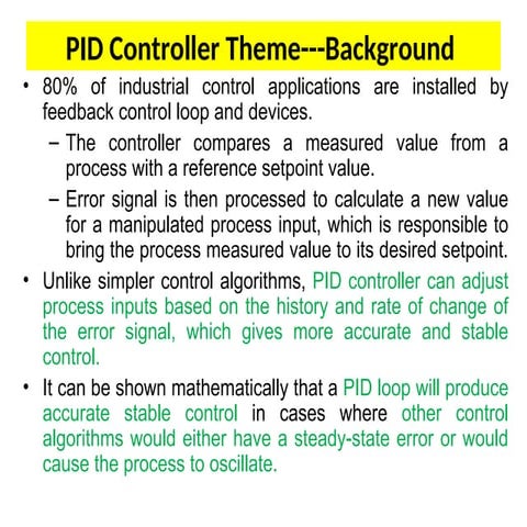 PID controller, P, I and D control Comparison PI, PD and PID Controller ...