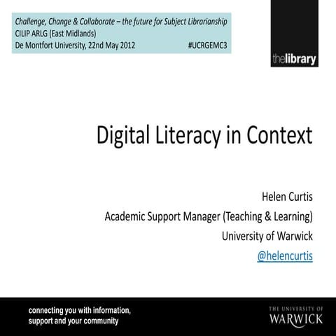 Digital Literacy in Context