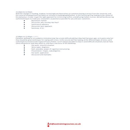 Customer Service Workshops