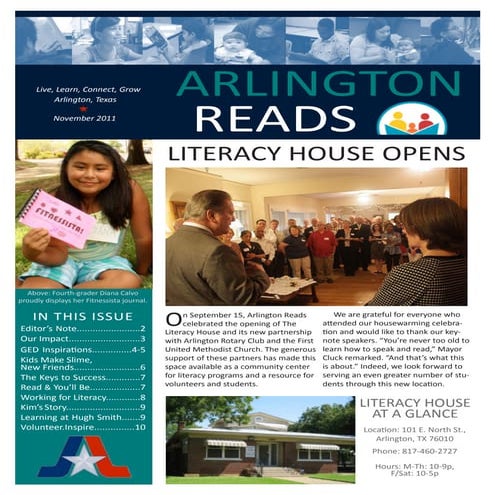 Arlington reads newsletter_10-11