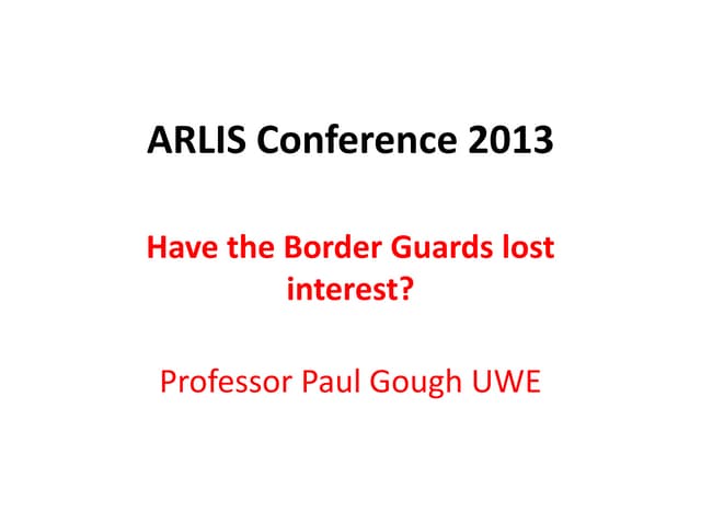 Paul Gough: Keynote Speech