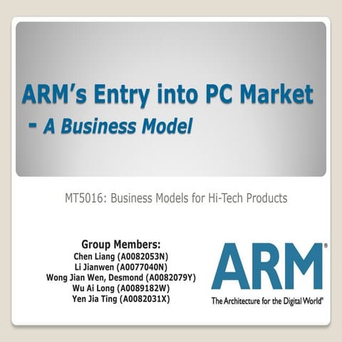 Biz Model for ARM