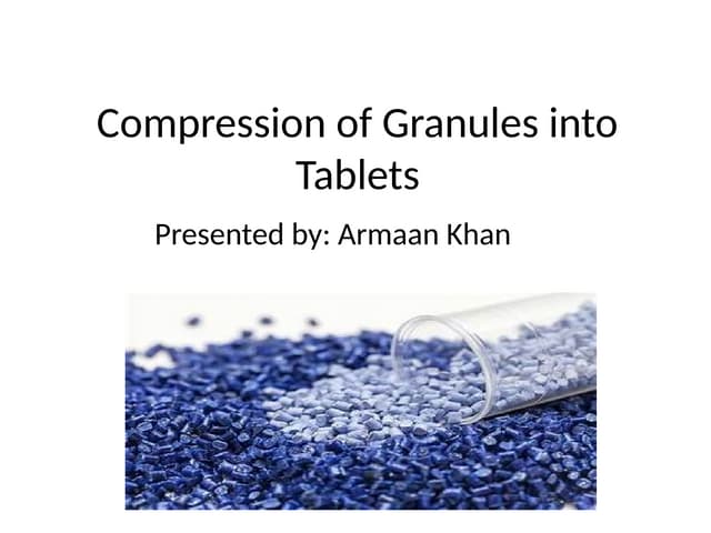Direct compression method..Mominul Islam | PDF
