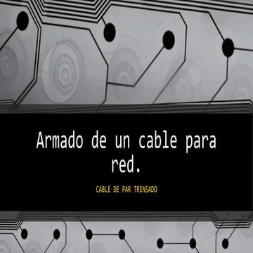 Armado de un cable para red RJ45