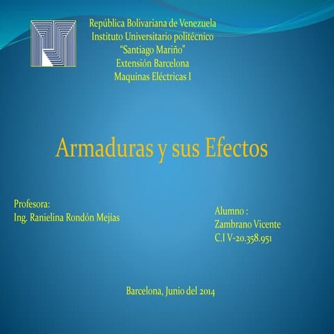 Armadura y sus efectos