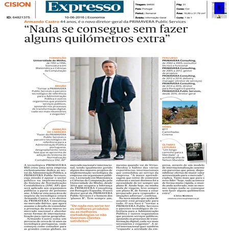Entrevista de Armando Castro ao Jornal Expresso | PDF