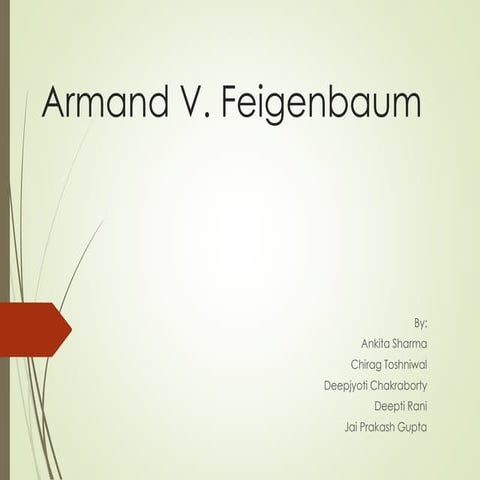 Armand V. Feigenbaum
