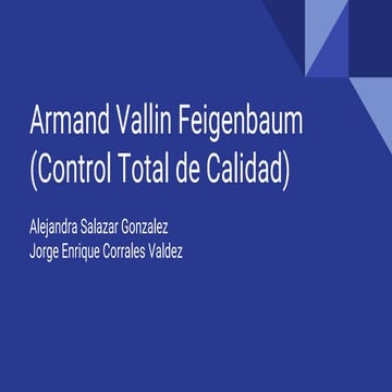 Armand Feigenbaum | PPT