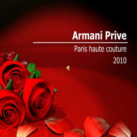Armani Prive Presentation
