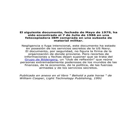 Armas silenciosas para guerras tranquilas