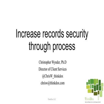 ARMA Southwest Ontario InfoSpeaks 