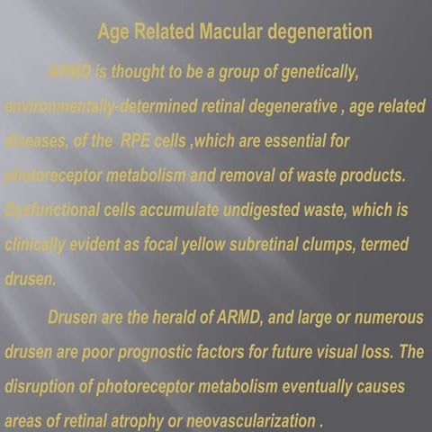 Age related macular degeneration | PPTX