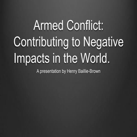 Armed conflict