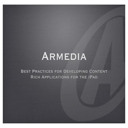 Apple iPad Publishing Best Practices | Jim Nasr | Armedia