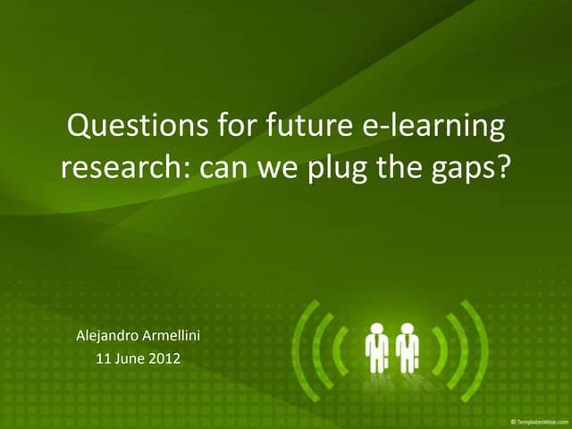 Armellini Future Research Questions elearning