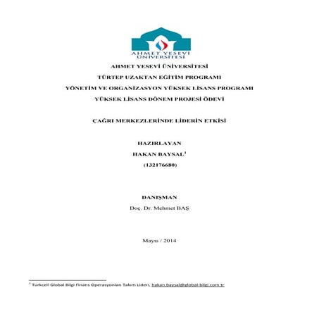 Çağrı merkezlerinde liderin etkisi