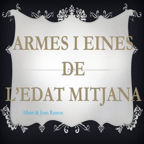 Armes i eines de l'edat mitjana1