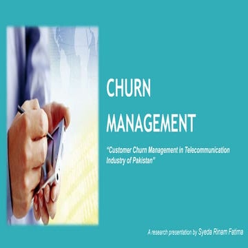 Churn Management