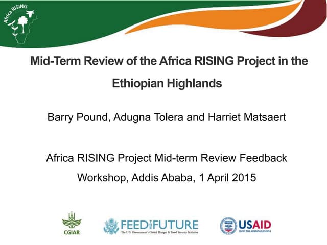 Mid-Term Review of the Africa RISING Project in the Ethiopian Highlands