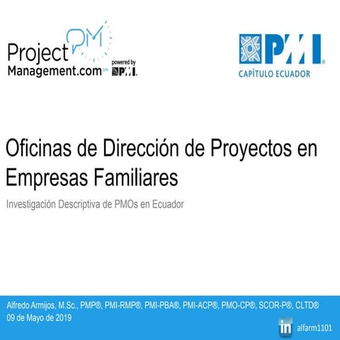 Oficinas de Dirección de Proyectos en Empresas Familiares