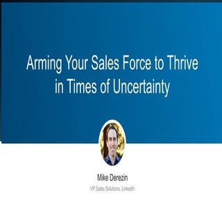 Arming Your Sales Force to Thrive i...