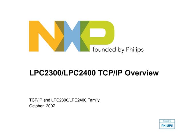 ARM LPC2300/LPC2400 TCP/IP Stack Porting