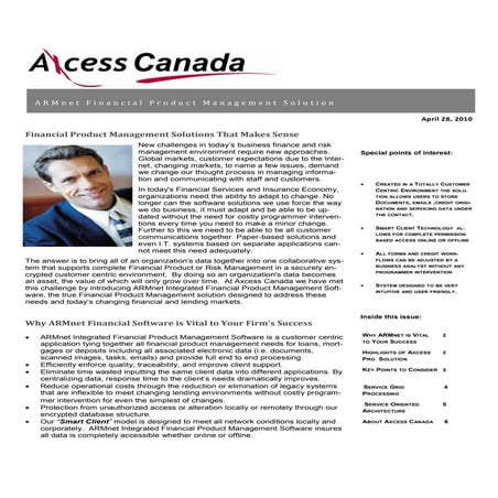 ARMnet Financial Management Software News