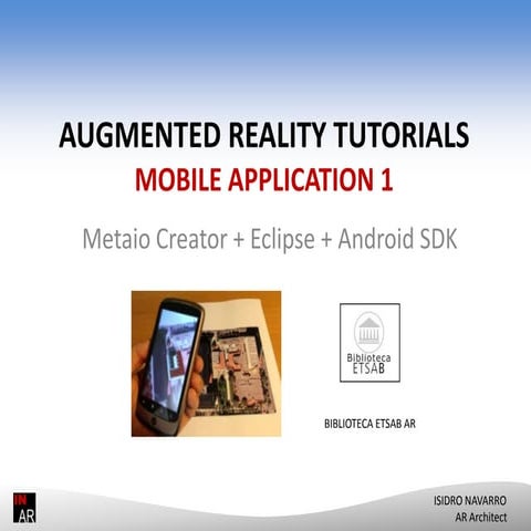 Augmented Reality Application Tutorial for Education 1 | PPT