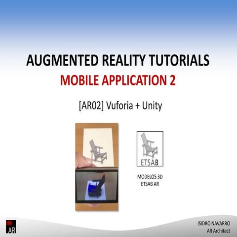Augmented  Reality Application Tutorial for Education 2