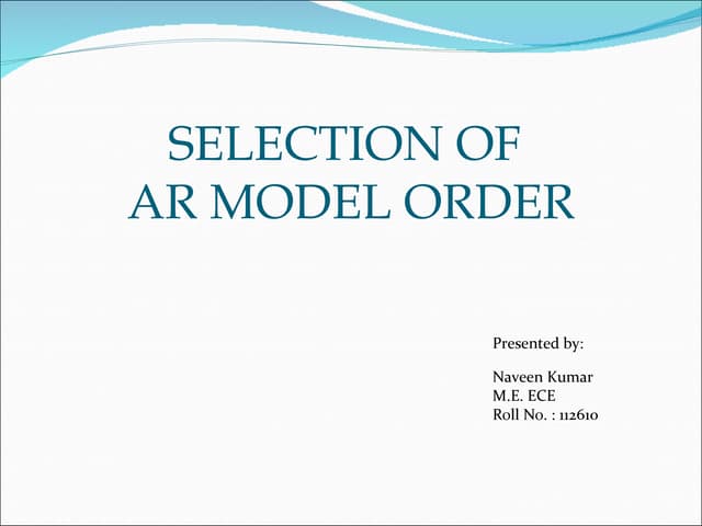 AR model