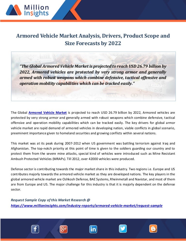 Armored Vehicle Market Analysis Drivers Product Scope And Size Fore