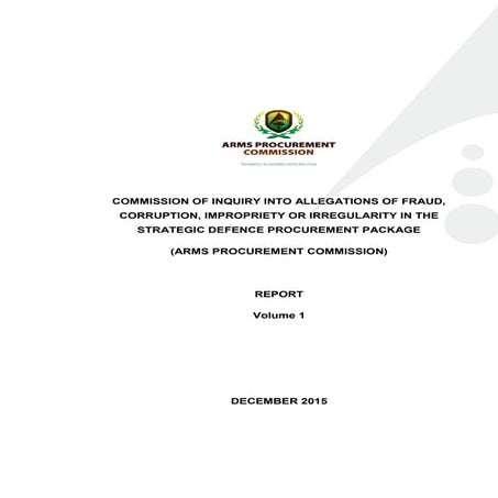 Arms commission report volume 1-3
