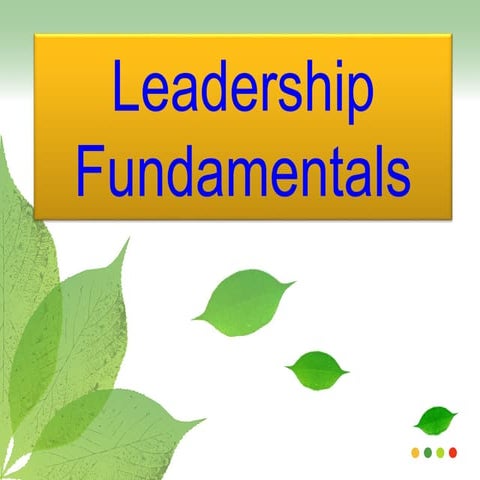Leadership Fundamentals
