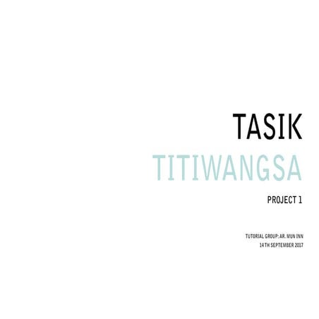 Ar Mun Inn's Group - Taman Tasik Titiwangsa Site Analysis