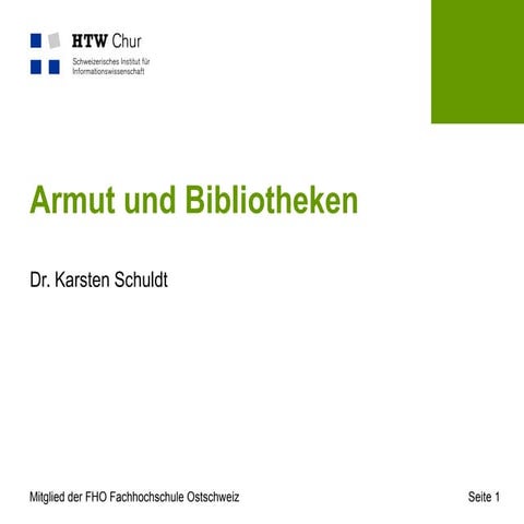 Armut und Bibliotheken