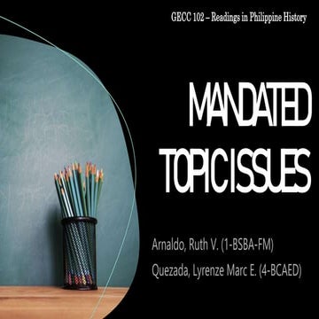 MANDATED TOPIC ISSUES (GECC 102_REPORT).pptx