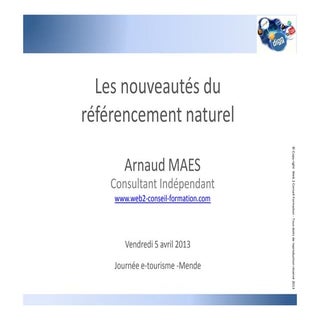 Arnaud maes rencontre_e_tourisme_re...