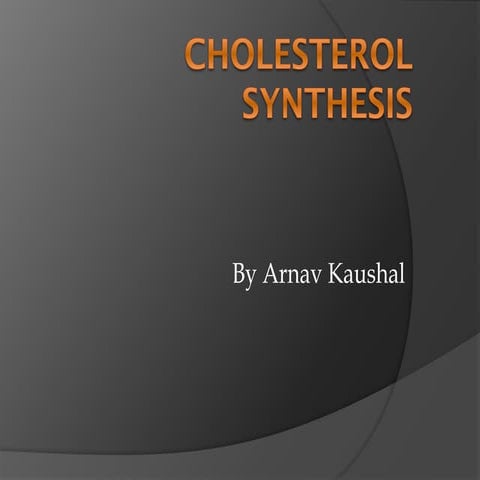  cholesterol synthesis