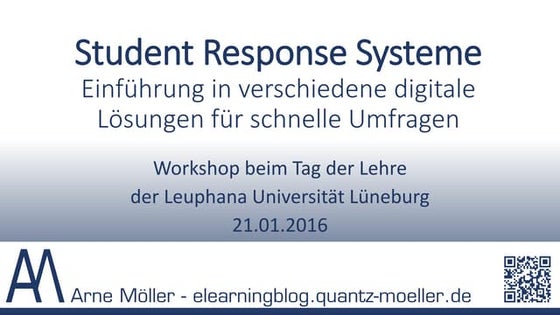 Workshop Abstimmungssysteme - Audience Response Systems