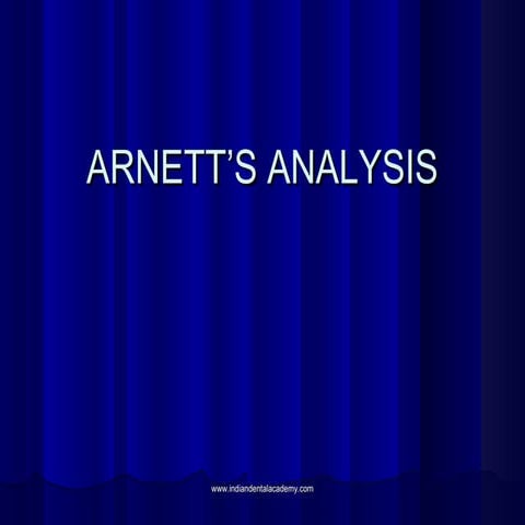Arnetts analysis